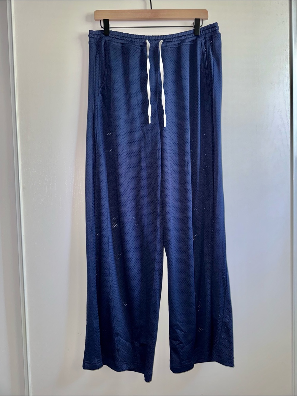Free People Movement Overtime Mesh Wide Leg Pant Dark Blue Women’s Size Medium